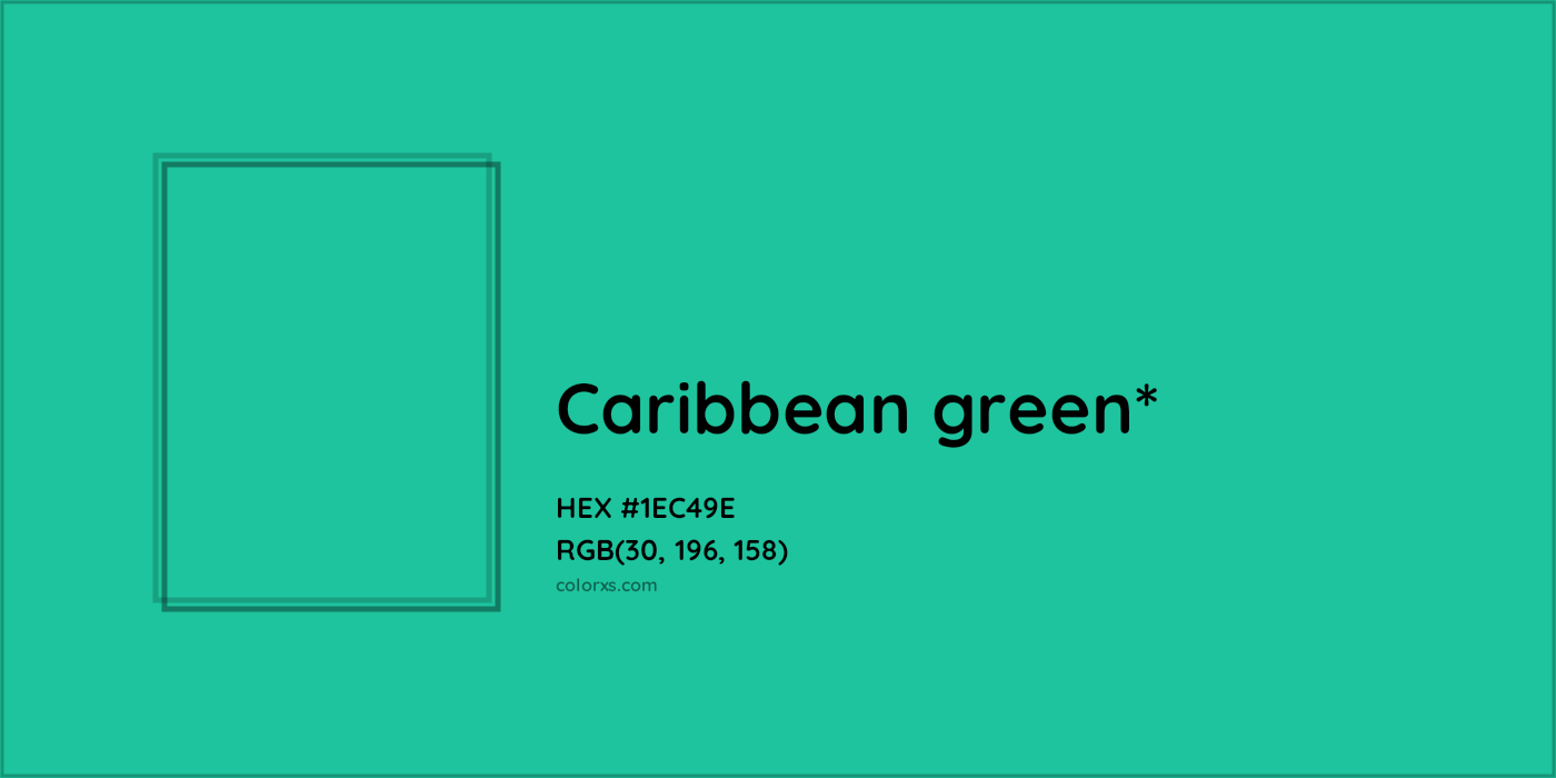 HEX #1EC49E Color Name, Color Code, Palettes, Similar Paints, Images