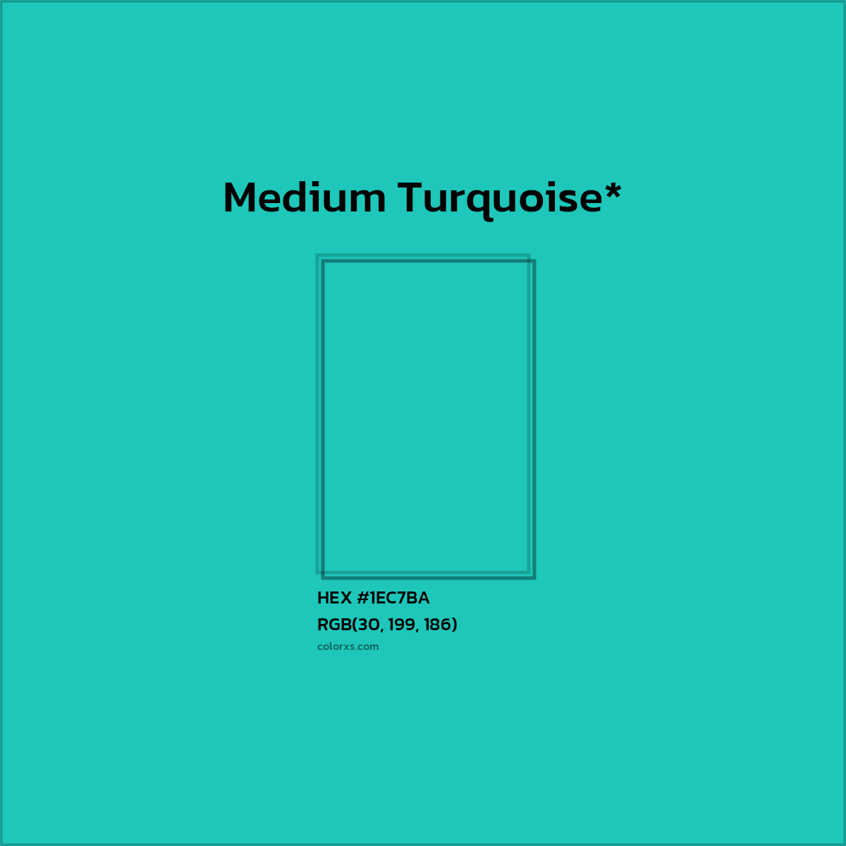 HEX #1EC7BA Color Name, Color Code, Palettes, Similar Paints, Images