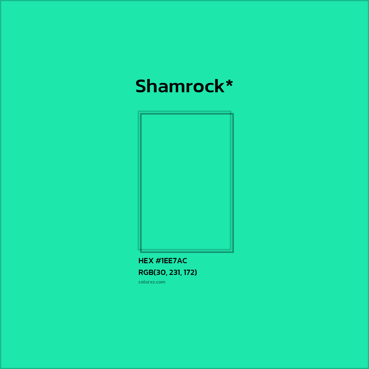 HEX #1EE7AC Color Name, Color Code, Palettes, Similar Paints, Images
