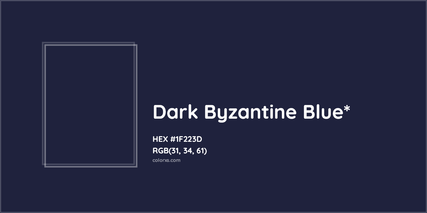 HEX #1F223D Color Name, Color Code, Palettes, Similar Paints, Images