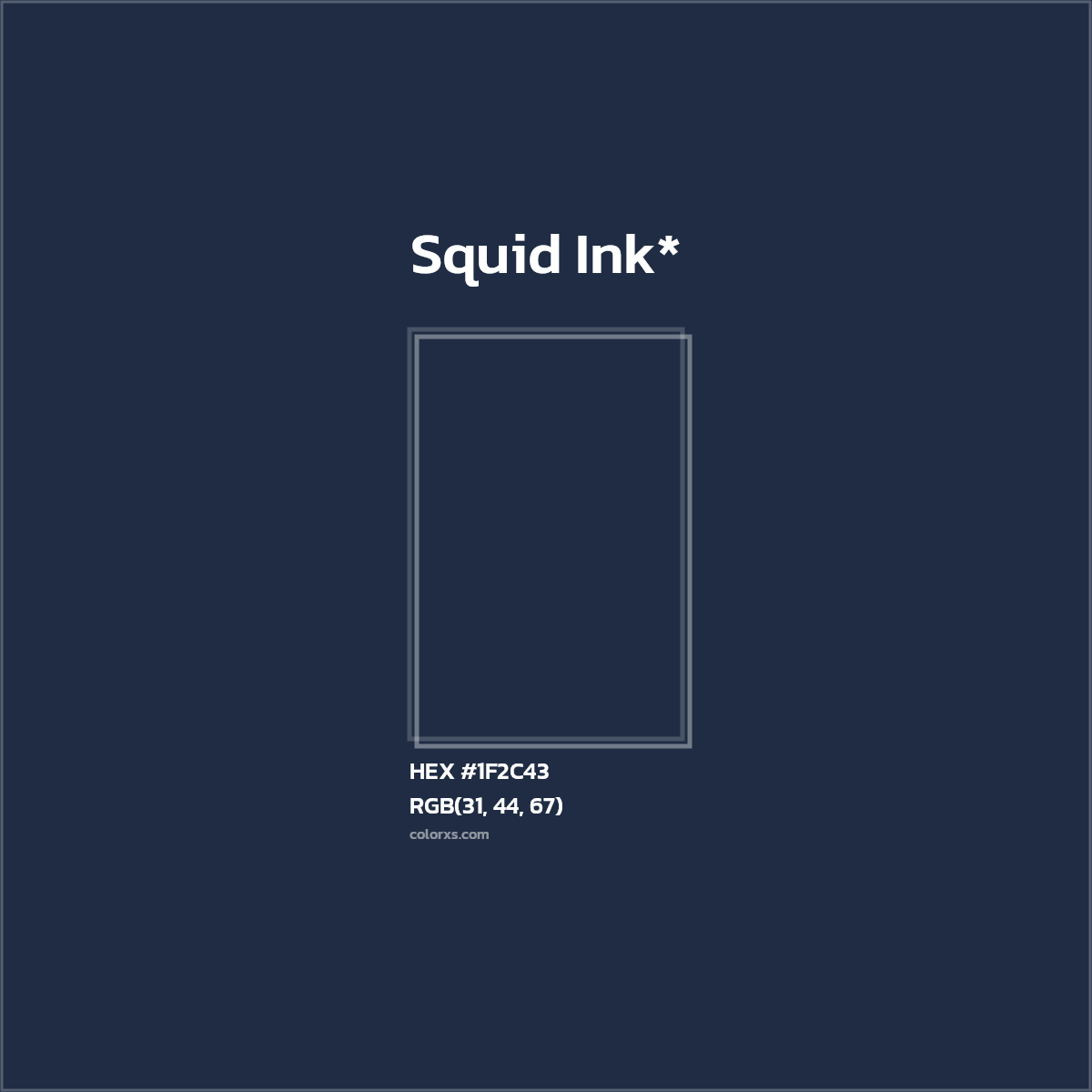 HEX #1F2C43 Color Name, Color Code, Palettes, Similar Paints, Images