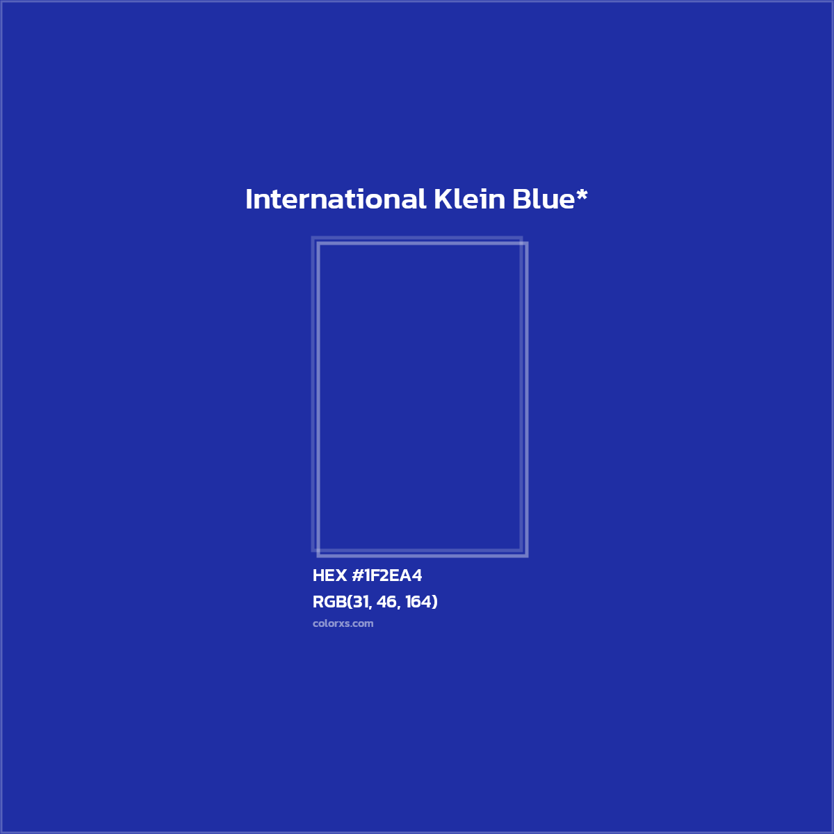 HEX #1F2EA4 Color Name, Color Code, Palettes, Similar Paints, Images