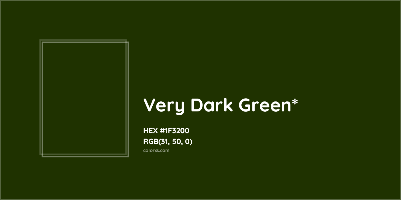 HEX #1F3200 Color Name, Color Code, Palettes, Similar Paints, Images