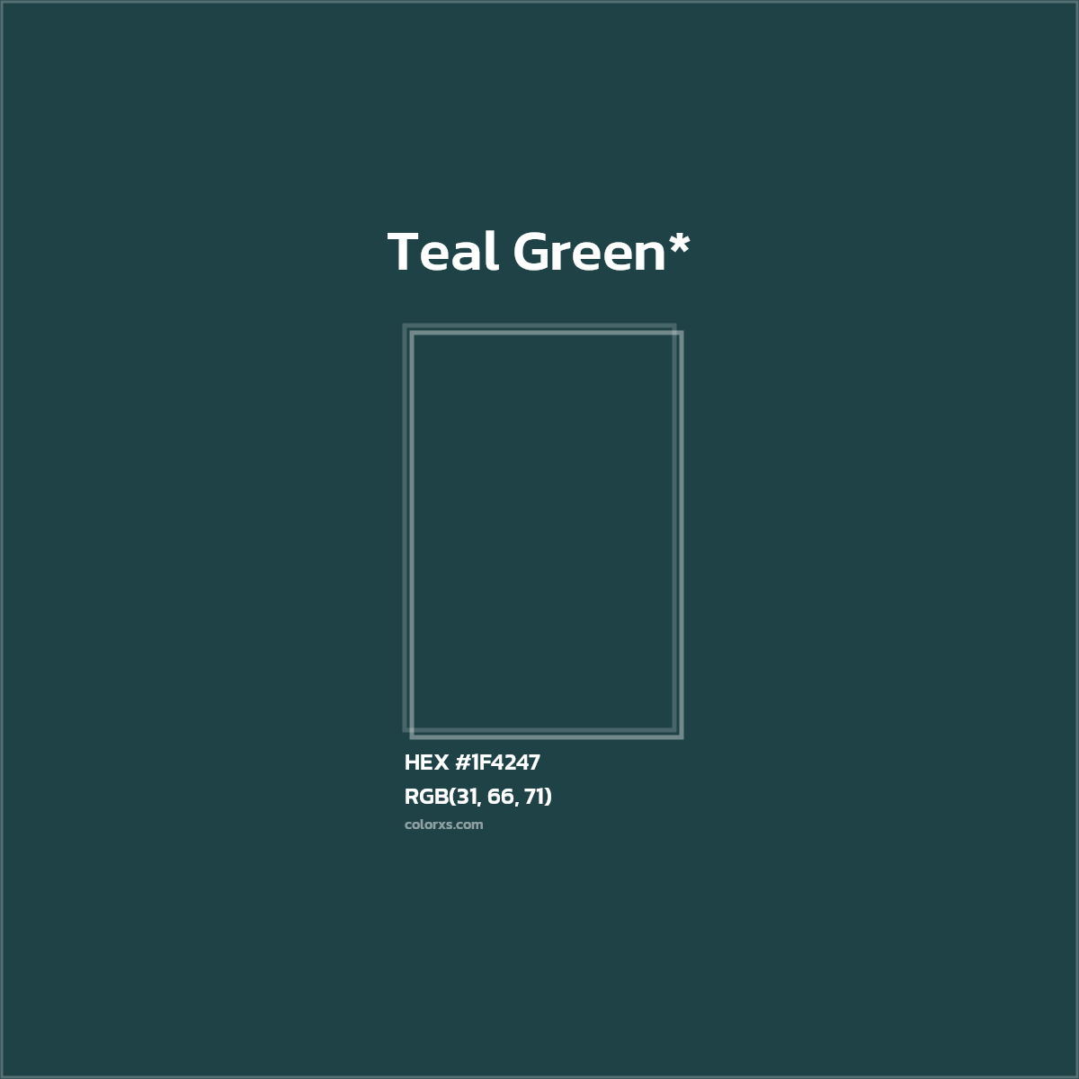 HEX #1F4247 Color Name, Color Code, Palettes, Similar Paints, Images