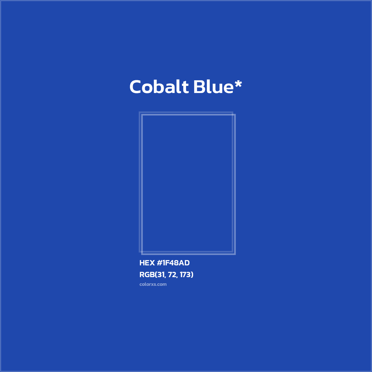 HEX #1F48AD Color Name, Color Code, Palettes, Similar Paints, Images