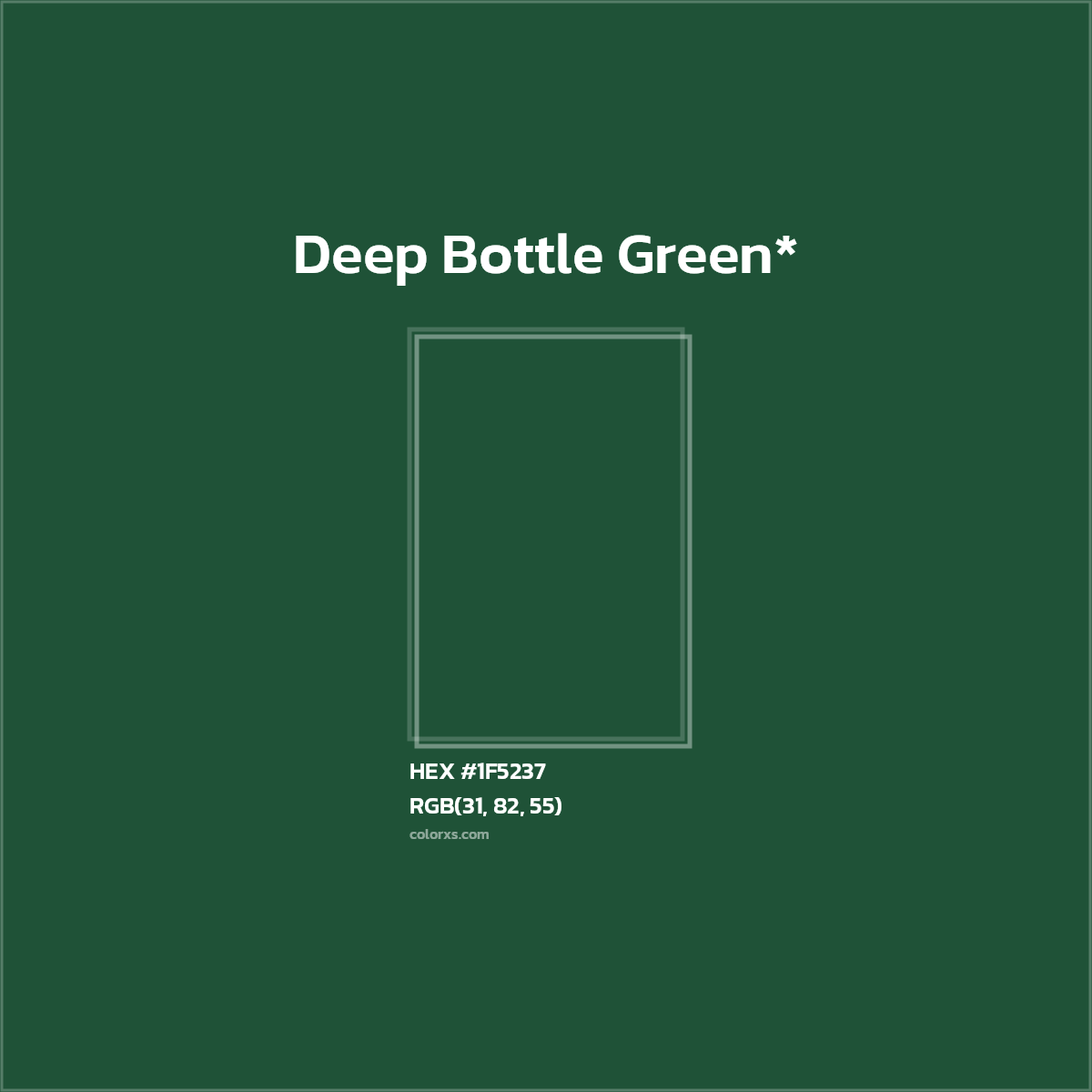 HEX #1F5237 Color Name, Color Code, Palettes, Similar Paints, Images