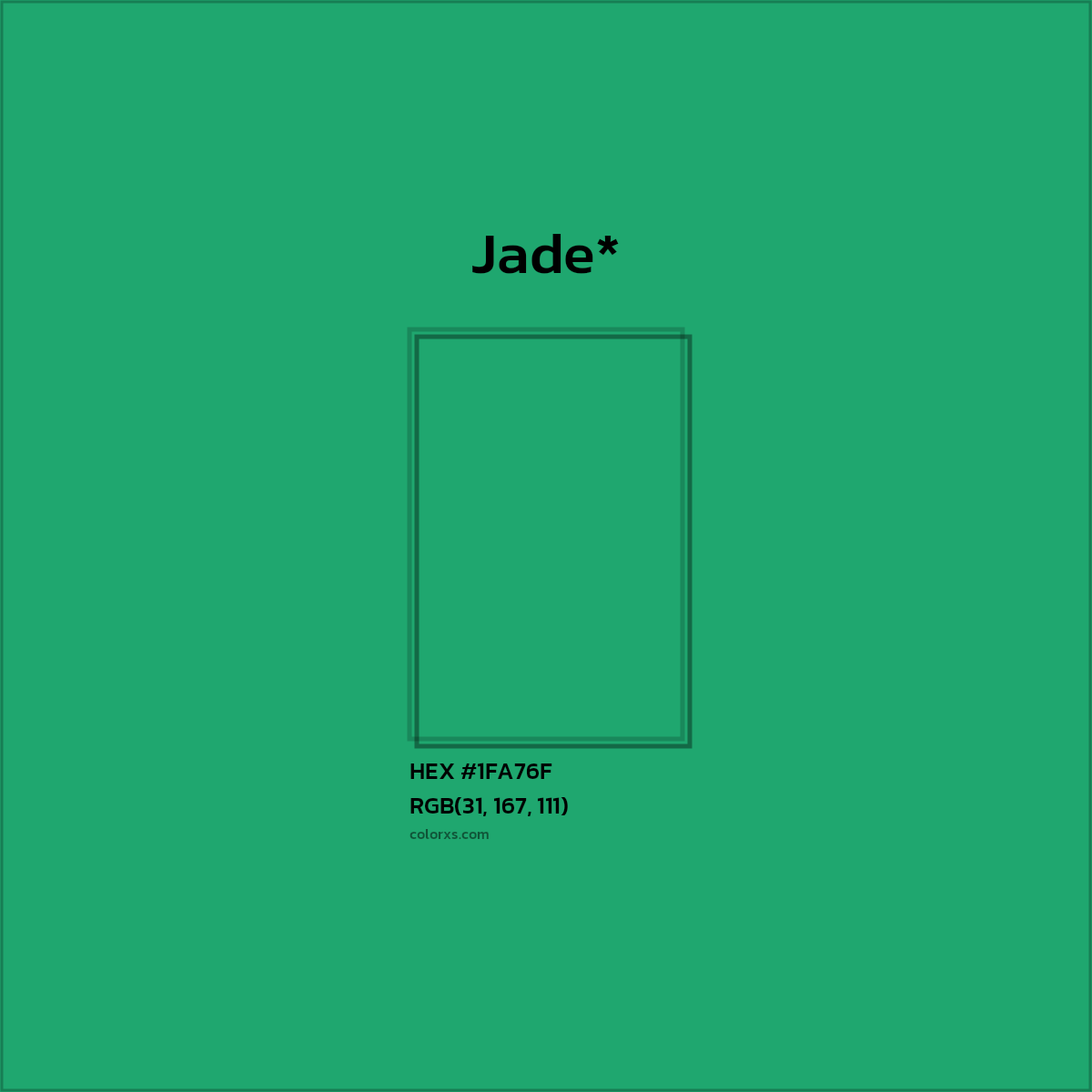 HEX #1FA76F Color Name, Color Code, Palettes, Similar Paints, Images