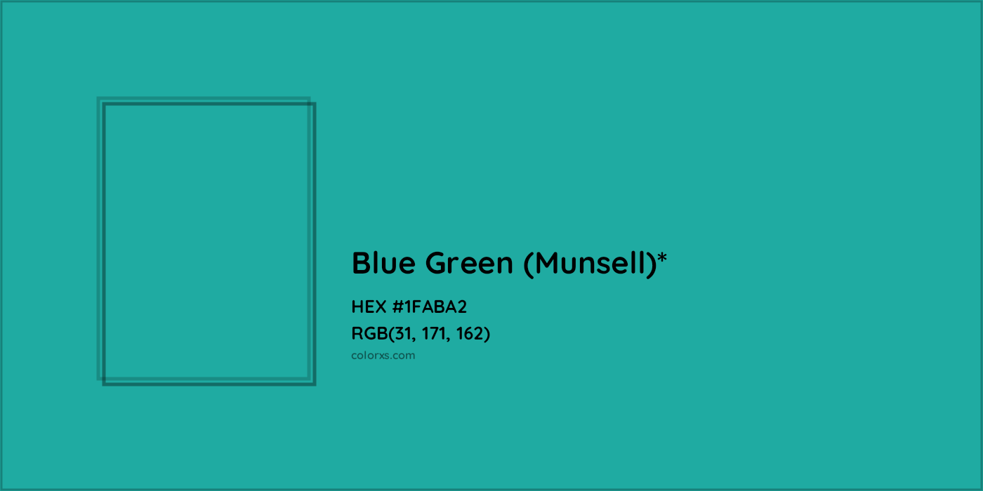 HEX #1FABA2 Color Name, Color Code, Palettes, Similar Paints, Images
