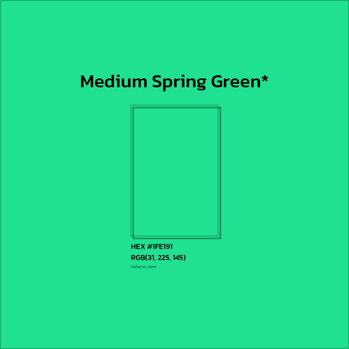 HEX #1FE191 Color Name, Color Code, Palettes, Similar Paints, Images