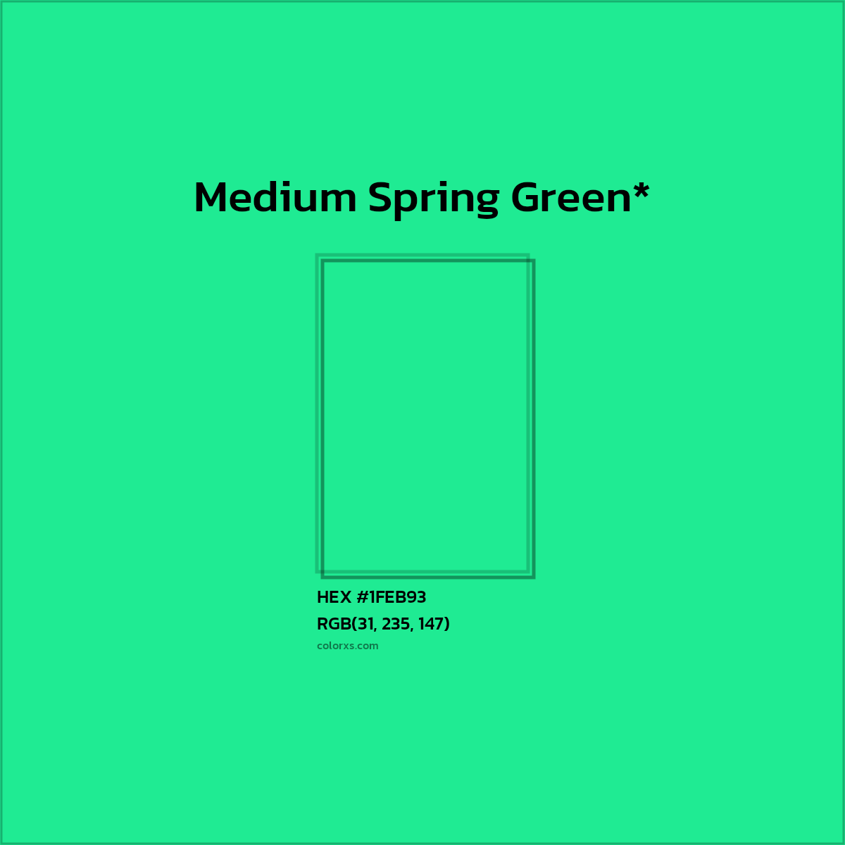 HEX #1FEB93 Color Name, Color Code, Palettes, Similar Paints, Images