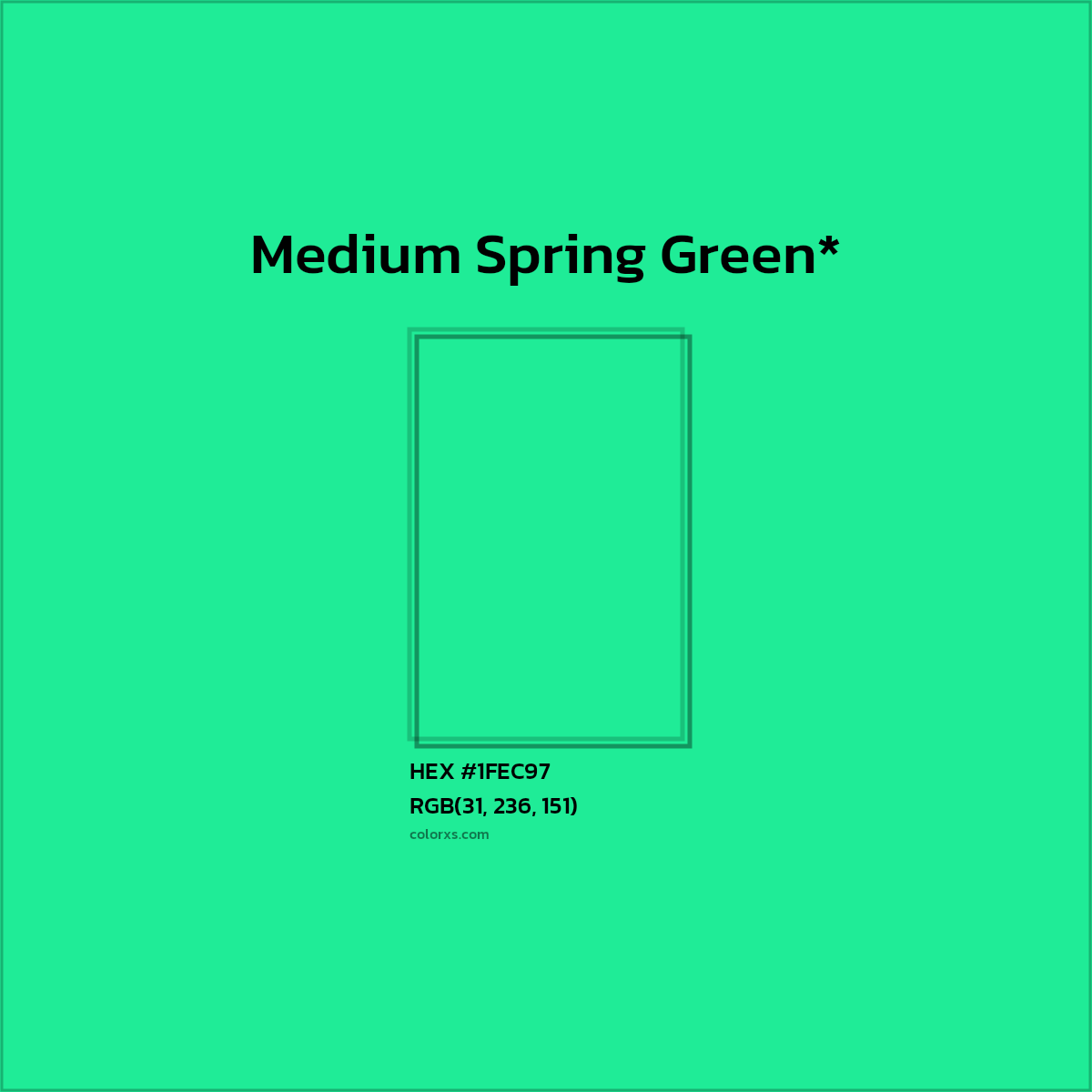 HEX #1FEC97 Color Name, Color Code, Palettes, Similar Paints, Images