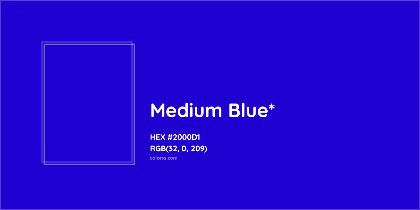 HEX #2000D1 Color Name, Color Code, Palettes, Similar Paints, Images