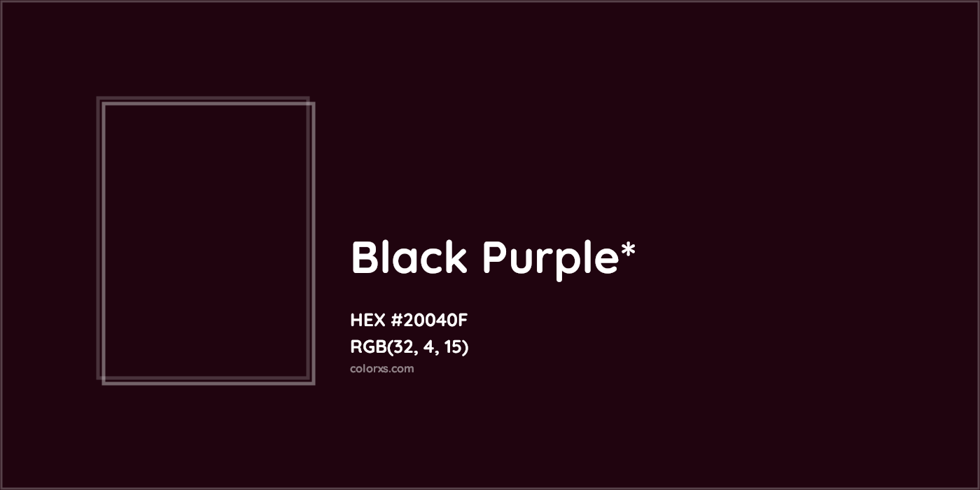 HEX #20040F Color Name, Color Code, Palettes, Similar Paints, Images
