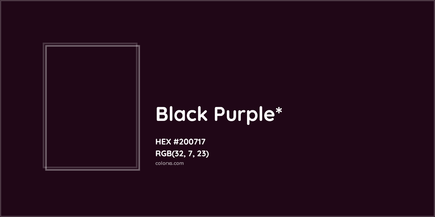 HEX #200717 Color Name, Color Code, Palettes, Similar Paints, Images