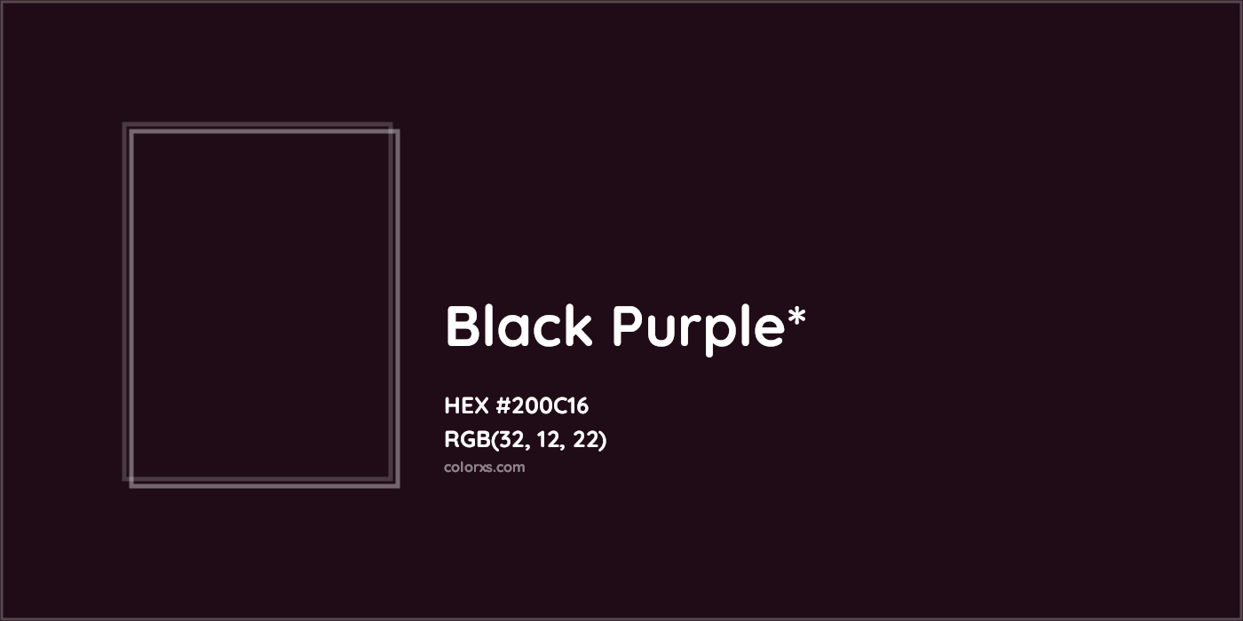 HEX #200C16 Color Name, Color Code, Palettes, Similar Paints, Images