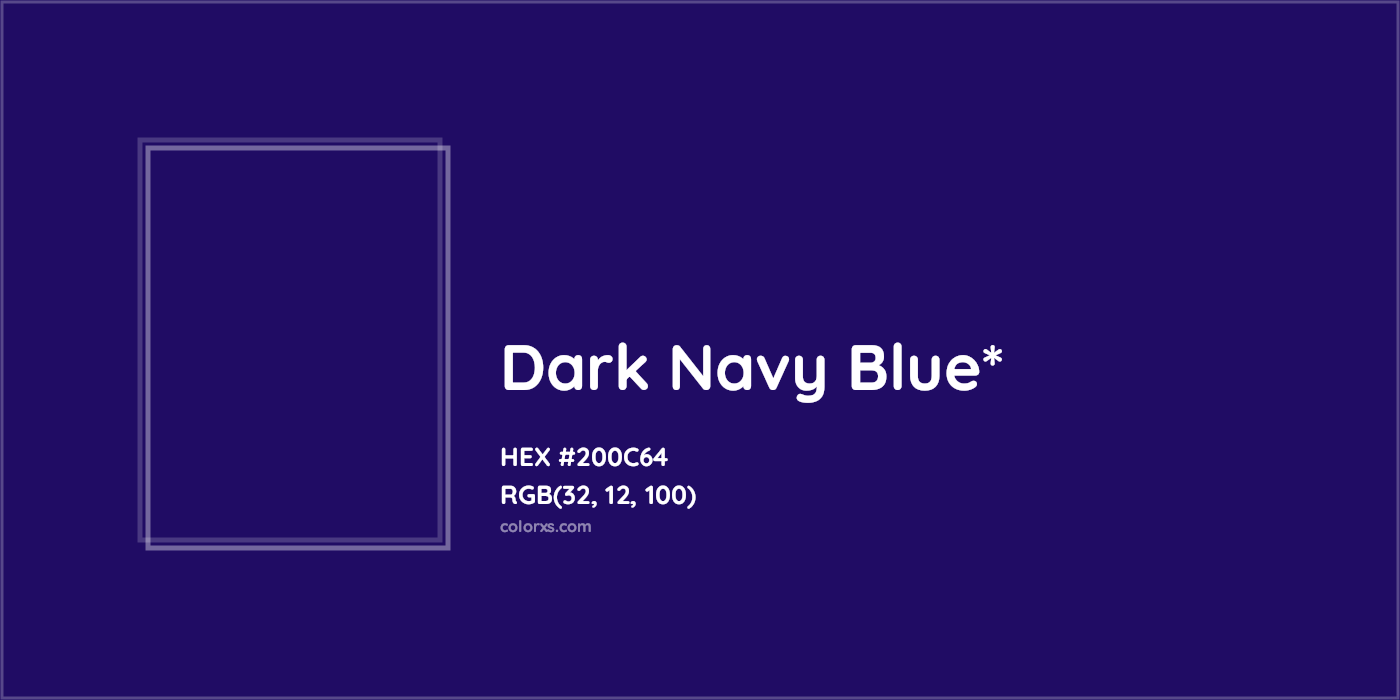 HEX #200C64 Color Name, Color Code, Palettes, Similar Paints, Images