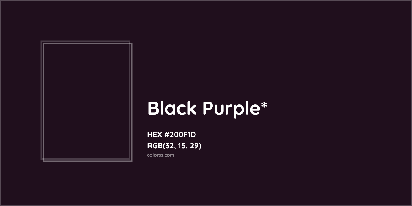 HEX #200F1D Color Name, Color Code, Palettes, Similar Paints, Images