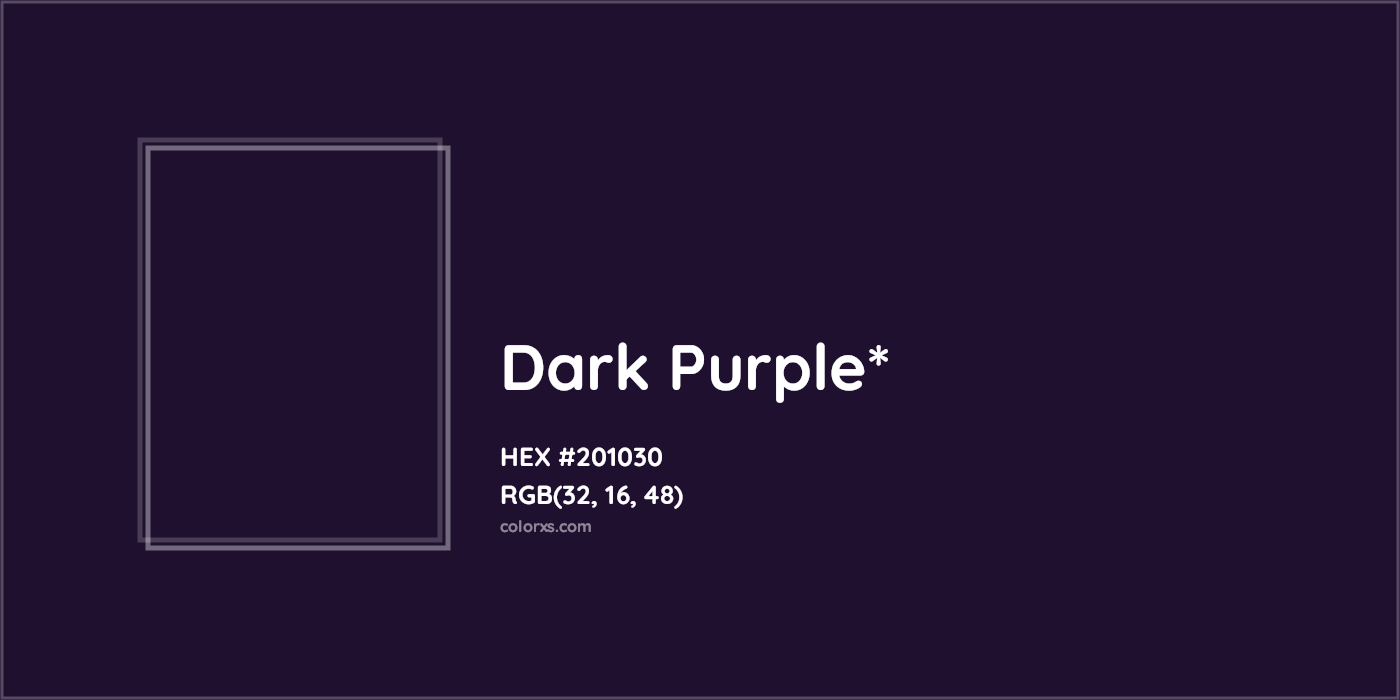 HEX #201030 Color Name, Color Code, Palettes, Similar Paints, Images