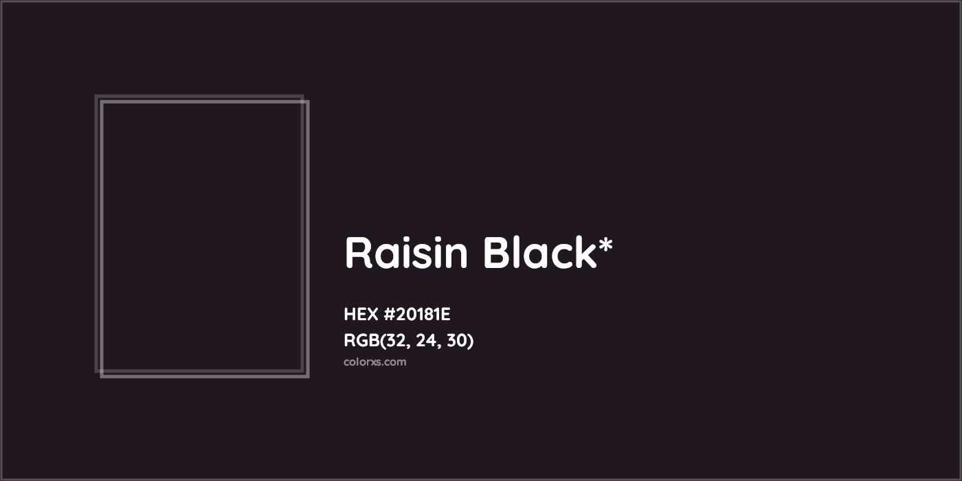 HEX #20181E Color Name, Color Code, Palettes, Similar Paints, Images