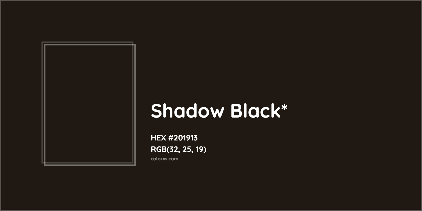 HEX #201913 Color Name, Color Code, Palettes, Similar Paints, Images