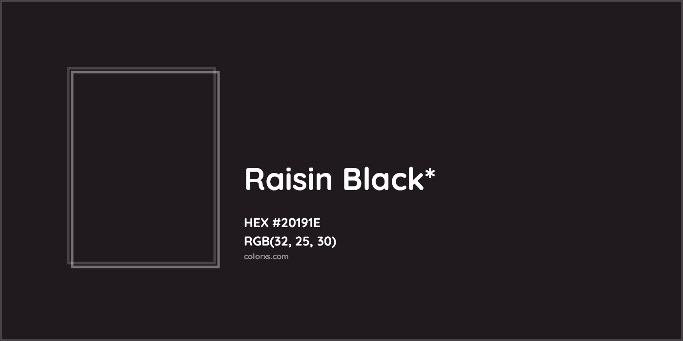 HEX #20191E Color Name, Color Code, Palettes, Similar Paints, Images