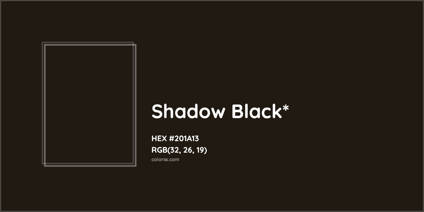HEX #201A13 Color Name, Color Code, Palettes, Similar Paints, Images