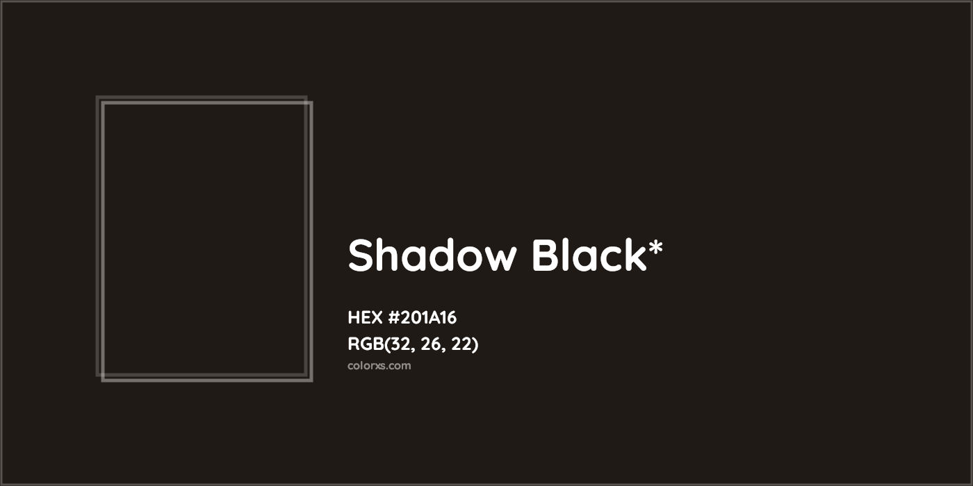 HEX #201A16 Color Name, Color Code, Palettes, Similar Paints, Images