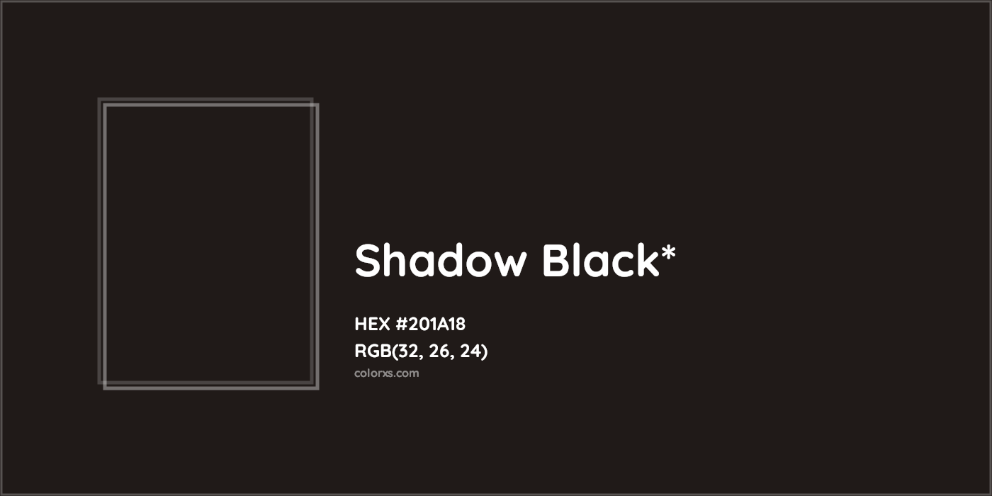 HEX #201A18 Color Name, Color Code, Palettes, Similar Paints, Images