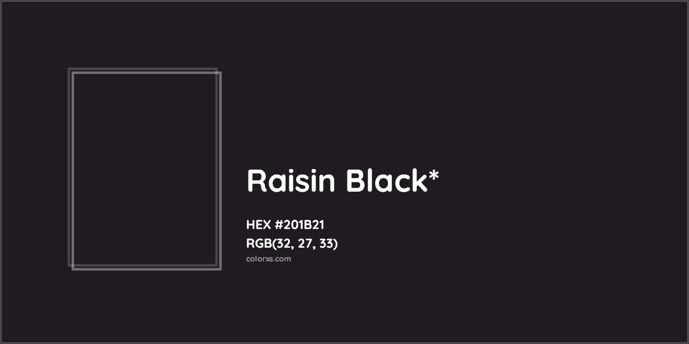 HEX #201B21 Color Name, Color Code, Palettes, Similar Paints, Images