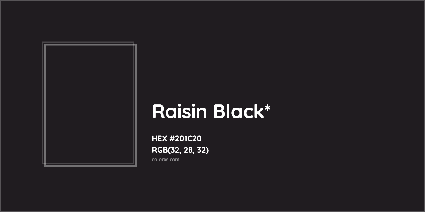 HEX #201C20 Color Name, Color Code, Palettes, Similar Paints, Images