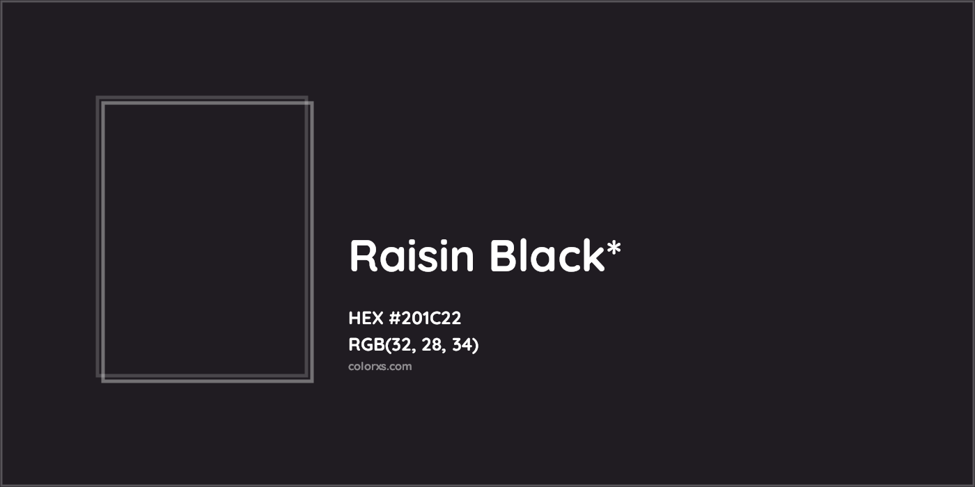 HEX #201C22 Color Name, Color Code, Palettes, Similar Paints, Images