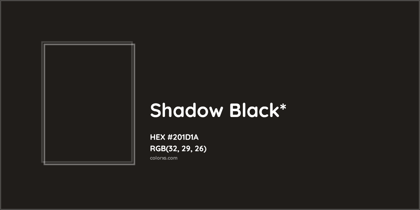 HEX #201D1A Color Name, Color Code, Palettes, Similar Paints, Images