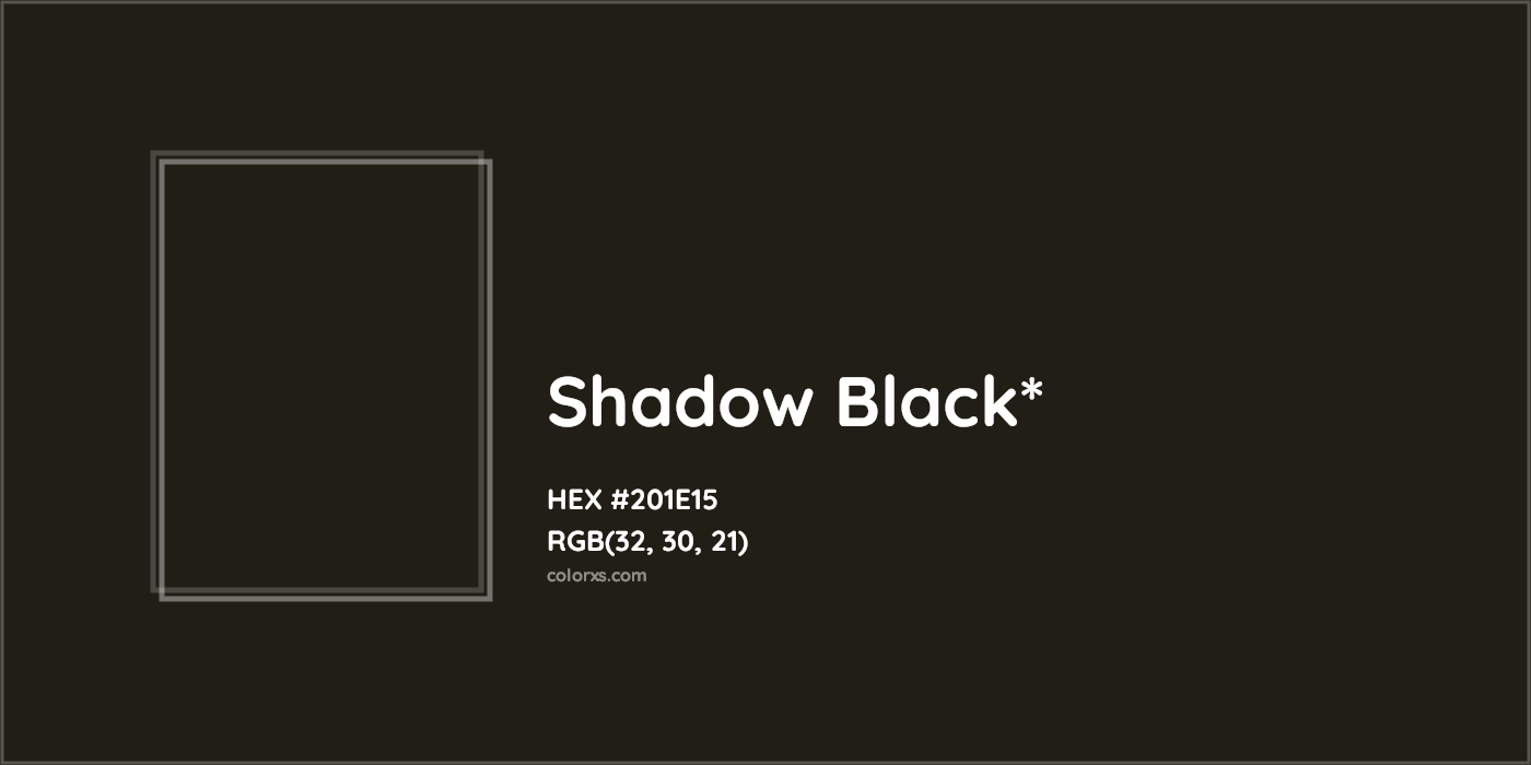 HEX #201E15 Color Name, Color Code, Palettes, Similar Paints, Images