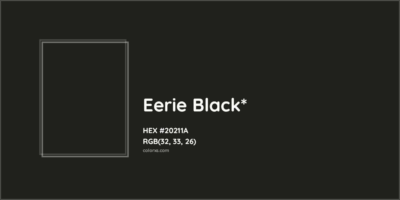 HEX #20211A Color Name, Color Code, Palettes, Similar Paints, Images