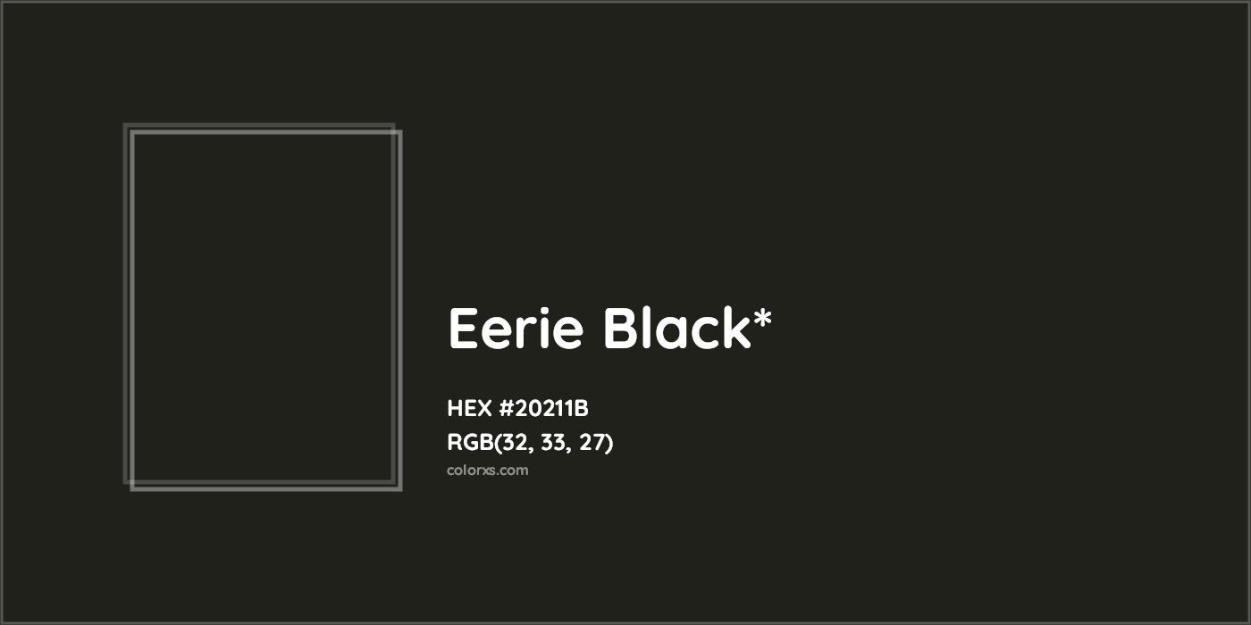 HEX #20211B Color Name, Color Code, Palettes, Similar Paints, Images