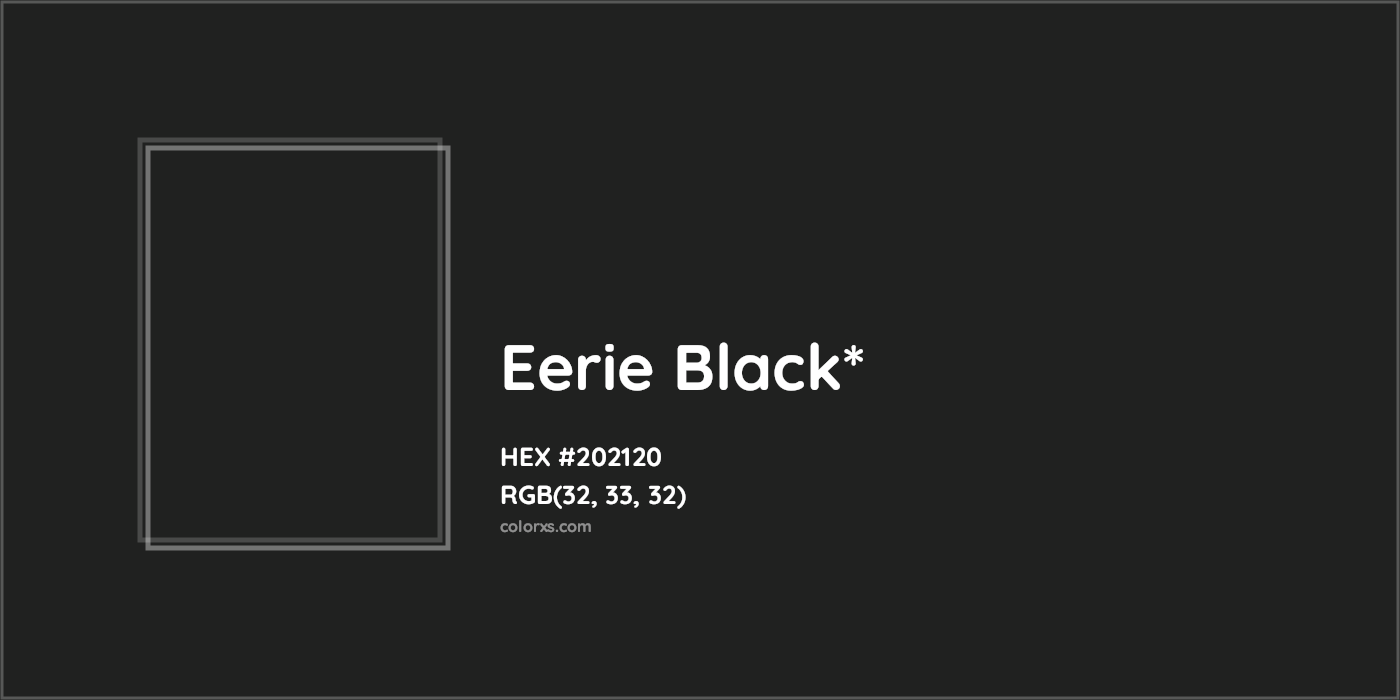 HEX #202120 Color Name, Color Code, Palettes, Similar Paints, Images