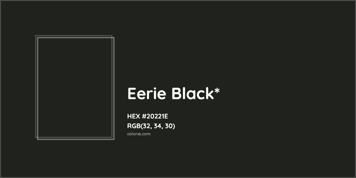 HEX #20221E Color Name, Color Code, Palettes, Similar Paints, Images