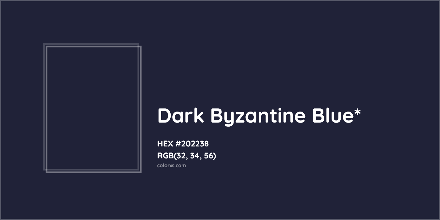 HEX #202238 Color Name, Color Code, Palettes, Similar Paints, Images