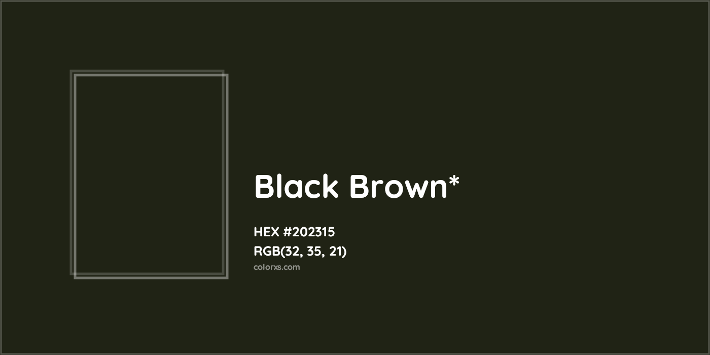 HEX #202315 Color Name, Color Code, Palettes, Similar Paints, Images