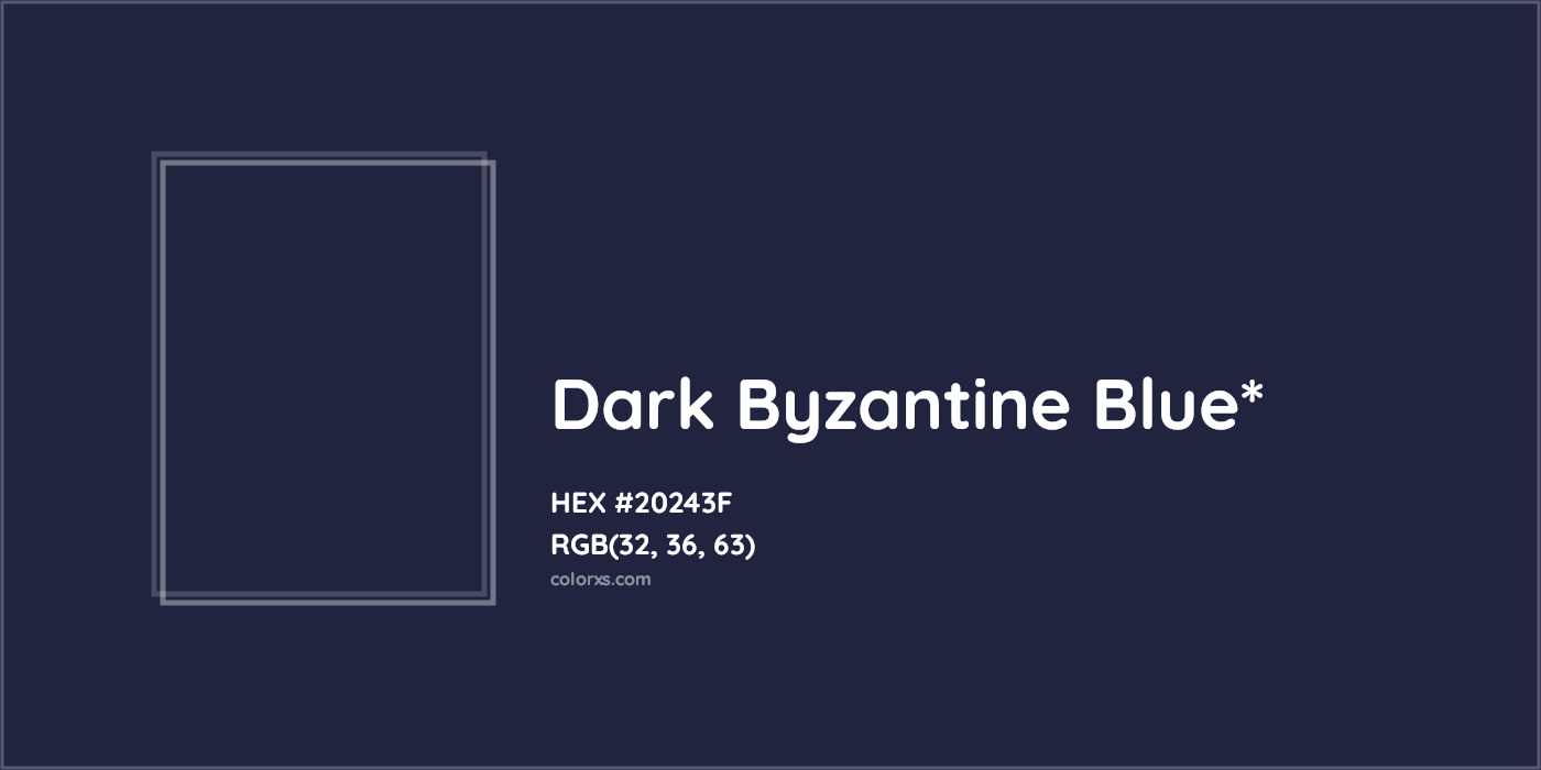 HEX #20243F Color Name, Color Code, Palettes, Similar Paints, Images