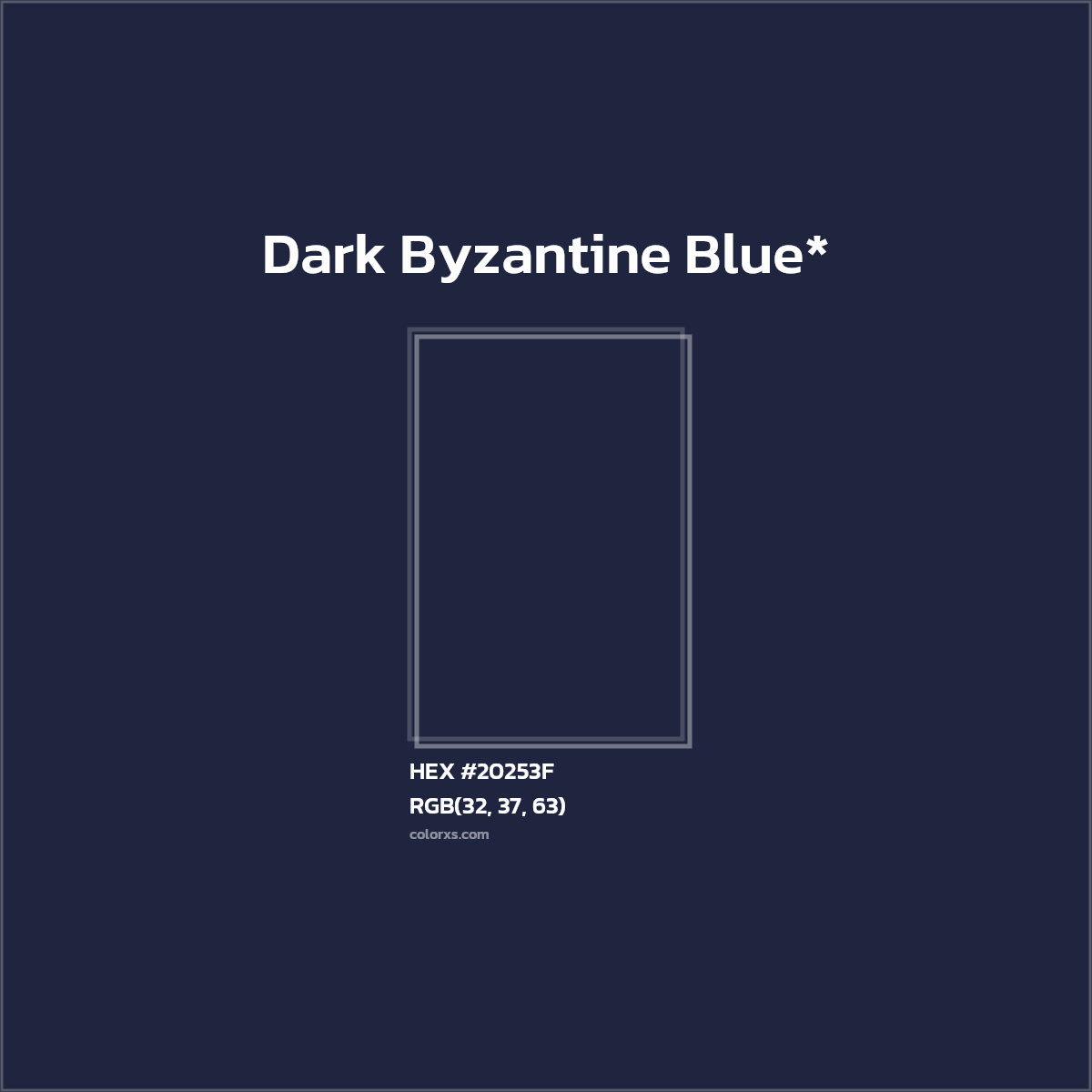 HEX #20253F Color Name, Color Code, Palettes, Similar Paints, Images