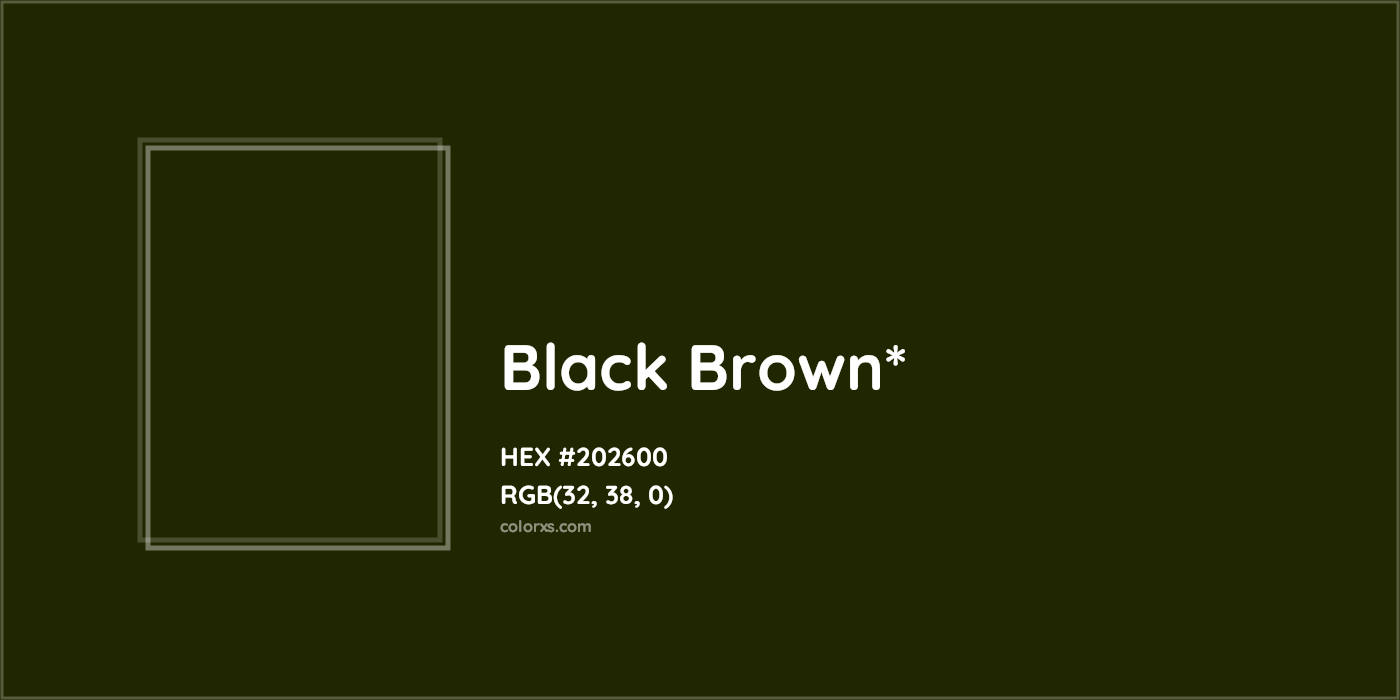 HEX #202600 Color Name, Color Code, Palettes, Similar Paints, Images