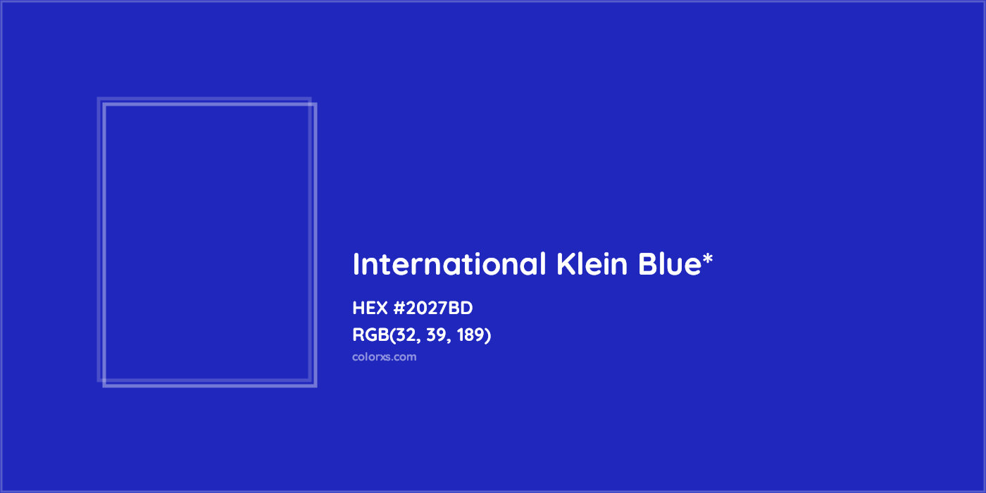 HEX #2027BD Color Name, Color Code, Palettes, Similar Paints, Images