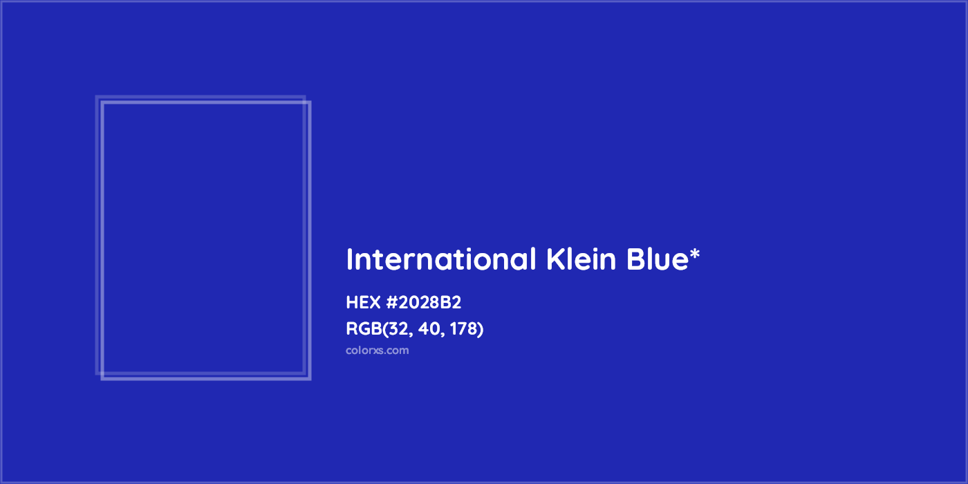 HEX #2028B2 Color Name, Color Code, Palettes, Similar Paints, Images