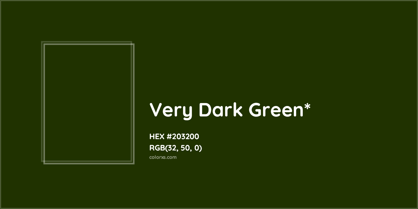 HEX #203200 Color Name, Color Code, Palettes, Similar Paints, Images