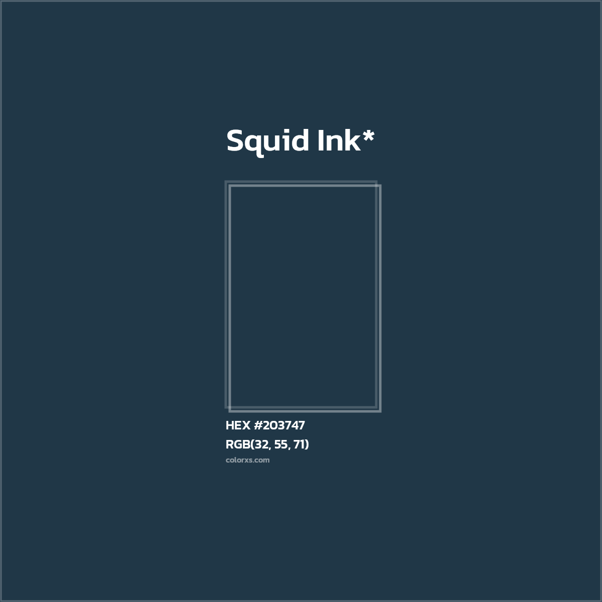 HEX #203747 Color Name, Color Code, Palettes, Similar Paints, Images
