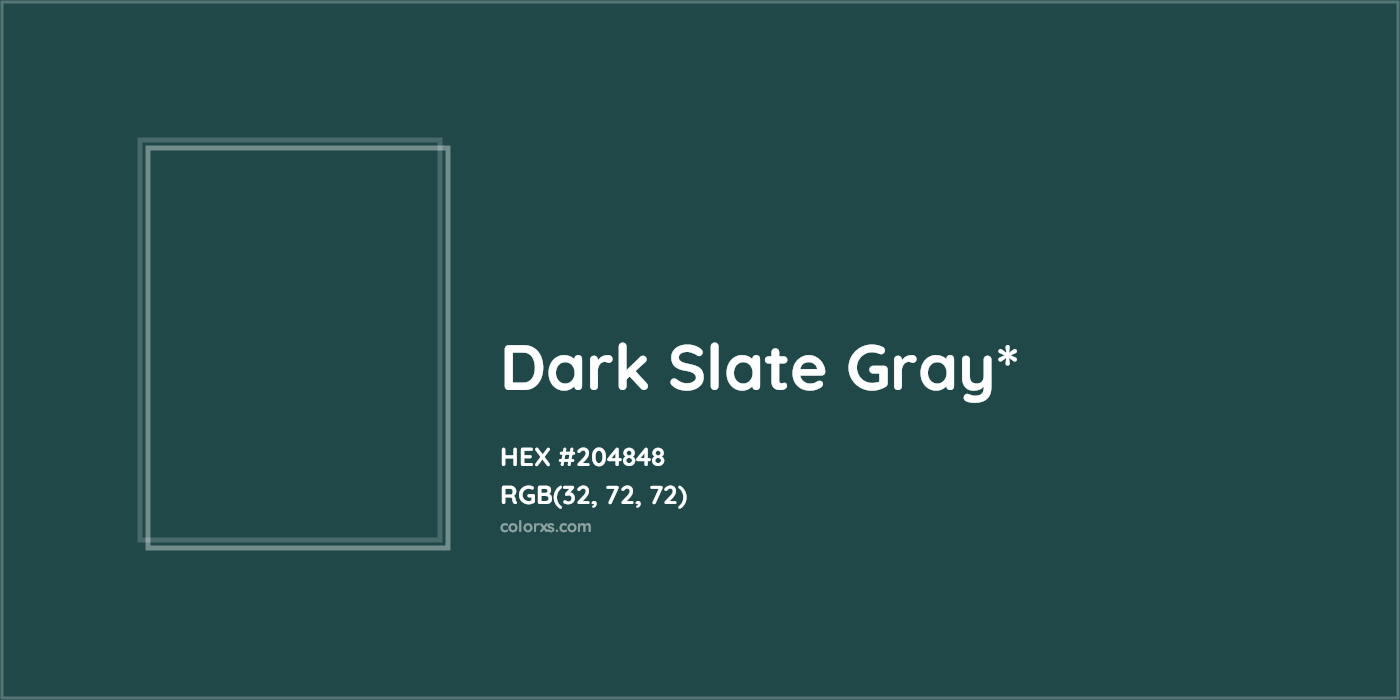 HEX #204848 Color Name, Color Code, Palettes, Similar Paints, Images