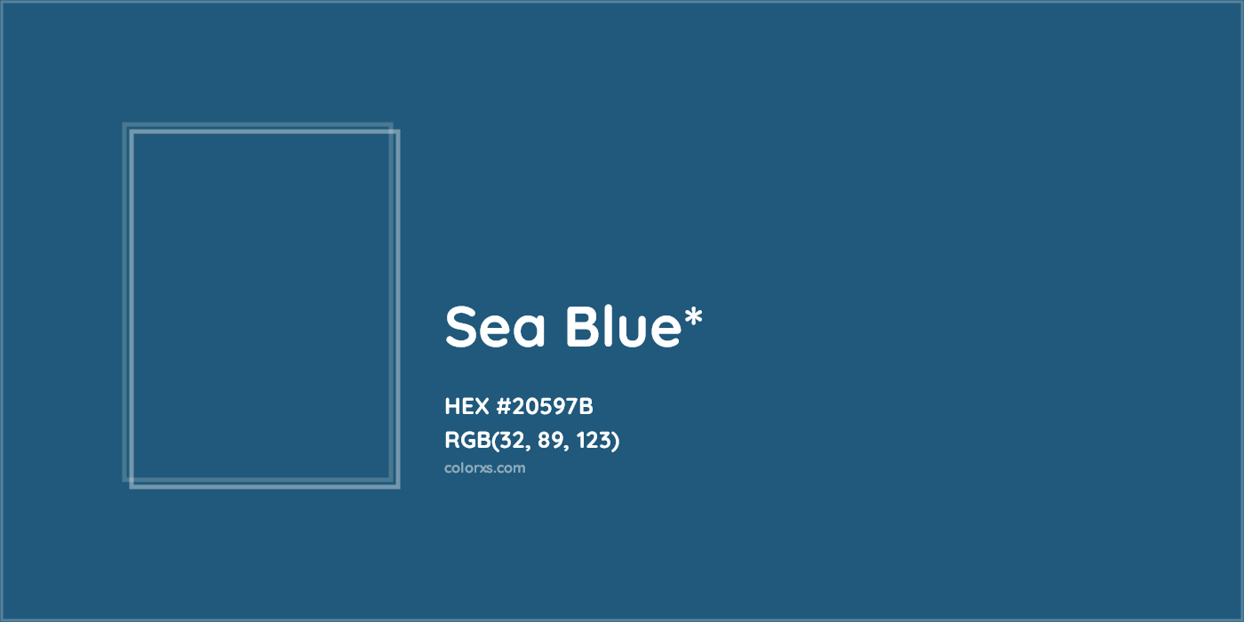 HEX #20597B Color Name, Color Code, Palettes, Similar Paints, Images