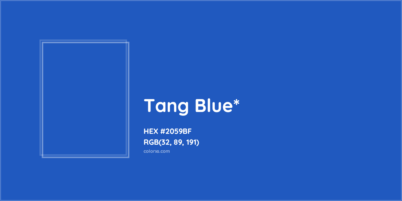 HEX #2059BF Color Name, Color Code, Palettes, Similar Paints, Images
