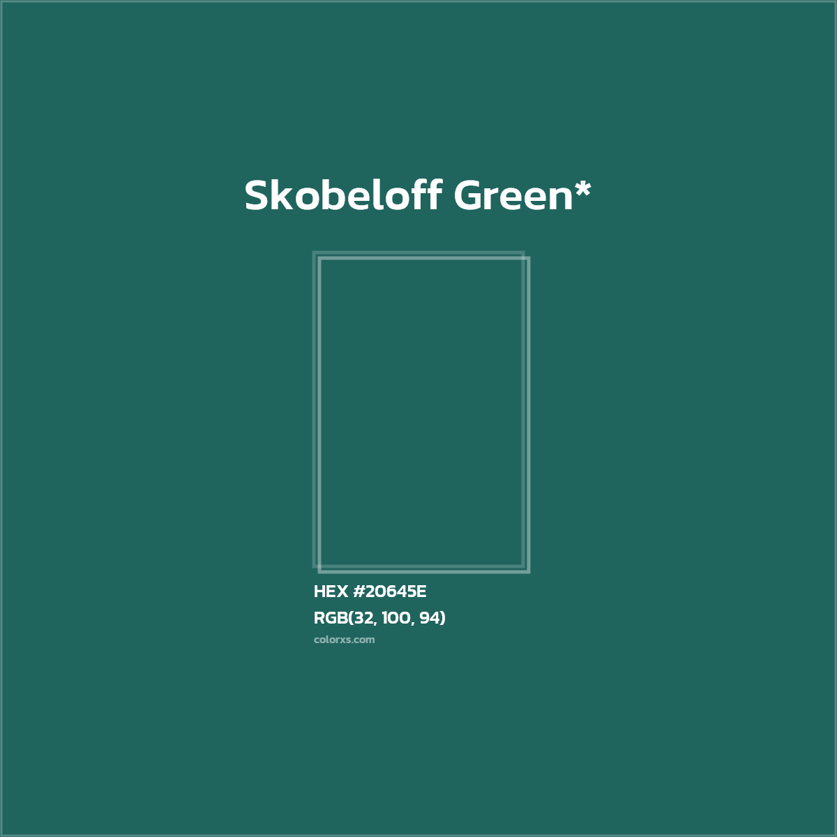 HEX #20645E Color Name, Color Code, Palettes, Similar Paints, Images